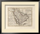 Arabia, Agreeable To Modern History Limited Edition Framed Print by H. Moll
