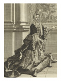 Madame De Maintenon (1635-1719), Kneeling on a Tile Giclee Print