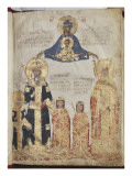Manuscrit à peinture et reliure : saint Denis l'Aréopagite, Oeuvres Giclee Print