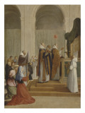Messe de saint Martin, évêque de Tours Reproduction procédé giclée par Eustache Le Sueur