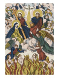 Délivrance des âmes du Purgatoires reproduction procédé giclée