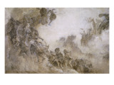 L'Humanité (esquisse pour le plafond du museum d'histoire naturelle) reproduction procédé giclée par Fernand Cormon