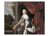 Marie-Thérèse d'Autriche, Infante d'Espagne, reine de France Reproduction procédé giclée par Jean Nocret