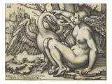 Léda reproduction procédé giclée par Hans Sebald Beham