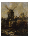 Le Moulin de la Galette, à Montmatre Giclée-Druck von Antoine Vollon