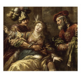 Mort de Lucrèce Lámina giclée por Claude Vignon