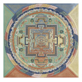 Mandala du Potala de Lhassa Reproduction procédé giclée