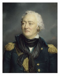 Louis René Madeleine Levassor de La Touche-Tréville, comte amiral en 1792 (1745-1804) Reproduction procédé giclée par Georges Rouget