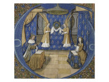 Louis XII et Anne de Bretagne en prière Reproduction procédé giclée