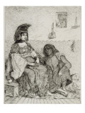 Juive d'Alger dite de Tanger, 1er état Lámina giclée por Eugene Delacroix