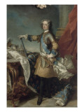 Louis XV, roi de France et de Navarre (1710-1774), vers 1723 Giclée-Druck von Jean Baptiste Van Loo