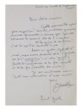 Lettre-autographe signée Paul Guth à Gisèle Polaillon Giclee Print