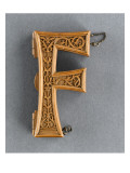 Letter "F" of Philibert of Savoy Said the Beautiful reproduction procédé giclée