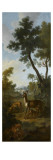 Paysage avec des chevreuils et un renard attaquant un faisan Giclee Print by Christophe Huet