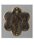 Medallion: Christ in Majesty Carried by Three Angels Giclee Print