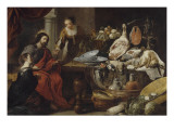 Jésus chez Marthe et Marie Giclee Print by Jan Fyt