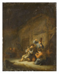 Scène d'intérieur avec joueur de cornemuse Lámina giclée por Adrien Van Ostade