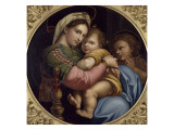 Vierge ?a chaise Giclée-tryk af Raffaello Sanzio Vierge ?a chaise Giclée-tryk af Raffaello Sanzio