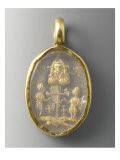Médaillon: Crucifixion reproduction procédé giclée