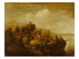 Jésus préchant sur le lac de Tibériade Reproduction procédé giclée par Jacob Willemsz de Wet