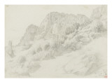 Paysage à Capri reproduction procédé giclée par Jules Elie Delaunay