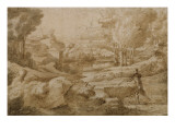 Paysage reproduction procédé giclée par Nicolas Poussin