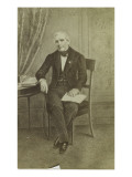 Homme assis et livres Giclee Print by A. Jorda