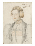 Marie de Portugal, fille d'Emmanuel, roi de Portugal (1521-1578) Giclee Print by Jean Clouet