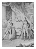 Lord Withworth présente au Premier consul l'ultimatum de sa cour, le 1er mai 1803 Giclee Print by Charles Monnet