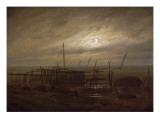Paysage de bord de mer reproduction procédé giclée par Caspar David Friedrich