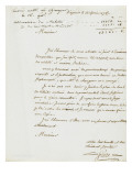 Lettre du géomètre Frère : estimation de la terre des Milelli et de la maison Badine Lámina giclée Lettre du géomètre Frère : estimation de la terre des Milelli et de la maison Badine Lámina giclée
