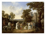 Jeanne d'Arc et Charles VII Lámina giclée por Hippolyte Lecomte