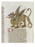 Liber Floridus by Lambert of Saint-Omer: Dragon Major reproduction procédé giclée