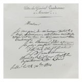 Lettre du général Cambronne Lámina giclée Lettre du général Cambronne Lámina giclée