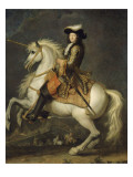 Louis XIV à cheval, roi de France et de Navarre (1638-1715) Giclee Print by René Antoine Houasse