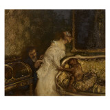 Jalousie ou le singe reproduction procédé giclée par Gaston De La Touche