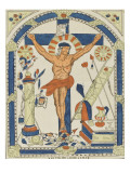 Jésus Christ meurt pour nos péchés reproduction procédé giclée