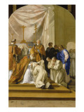 Life of St. Bruno - St. Bruno Took the Monastic Habit reproduction procédé giclée par Eustache Le Sueur
