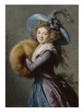 Madame Molé-Raymond de la Comédie italienne Giclée-Druck von Elisabeth Louise Vigée-LeBrun