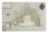Plan de l'Ile d'Aix Giclee Print
