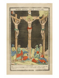 Jésus entre deux larrons reproduction procédé giclée