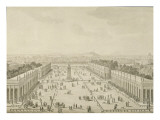 Exposition de l'industrie sur l'esplanade des Invalides (1806) Giclee-trykk av Jacques Bertaux