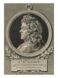 Jean-Baptiste Lully, surintendant de la musique du roi (1633-1687) reproduction procédé giclée par Augustin De Saint-aubin