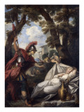 Mars et Rhea Sylvia Giclée-Druck von Nicolas Vleughels