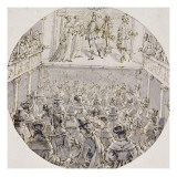 Intérieur d'un jeu de Paume Giclee Print by Abraham Bosse