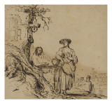Jésus et la samaritaine Giclee Print by Govaert Flinck