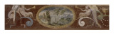 Chambre de Madeleine de Savoie : médaillon de la frise de grotesques reproduction procédé giclée