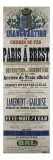 Inauguration du chemin de fer de Paris à Brest Reproduction procédé giclée