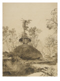 Dans les jardins de Bomarzo Giclee-trykk av Bartholomeus Breenbergh Dans les jardins de Bomarzo Giclee-trykk av Bartholomeus Breenbergh