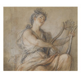 La poésie lyrique Giclée-Druck von Charles de La Fosse